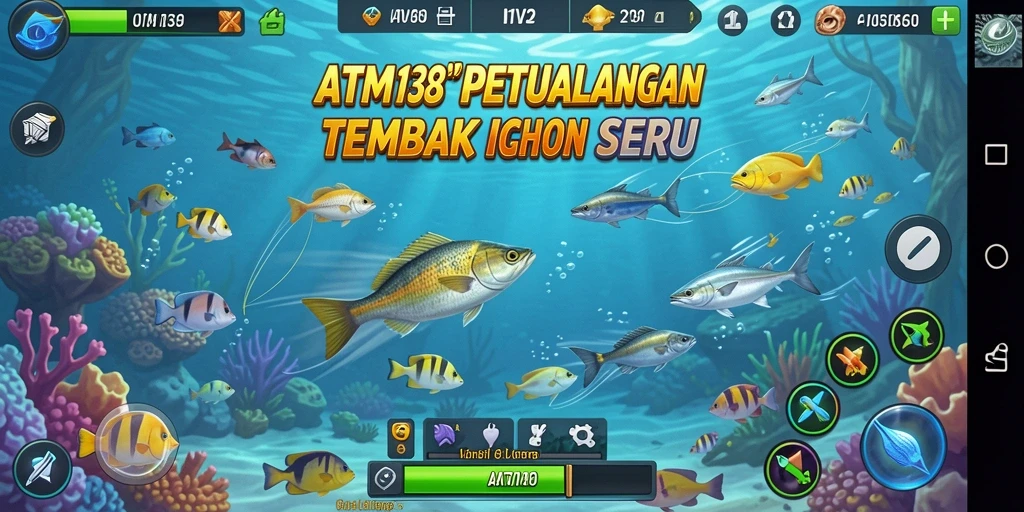Tampilan menarik dari gameplay Tembak Ikan ATM138.