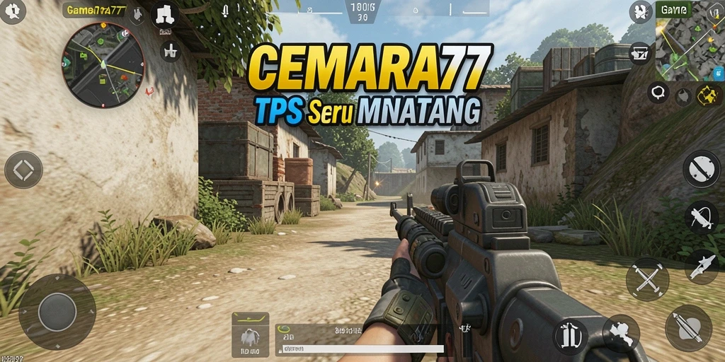 Tangkapan layar gameplay CEMARA77 yang menampilkan aksi seru dalam TPS.