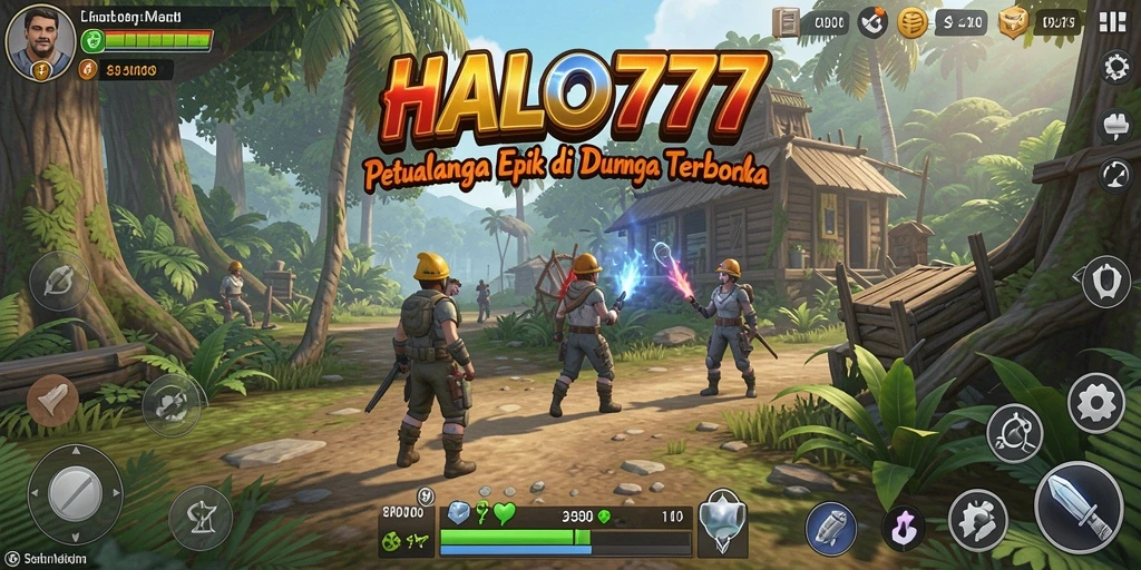 Screenshot HALO777 menunjukkan petualangan epik di dunia terbuka.