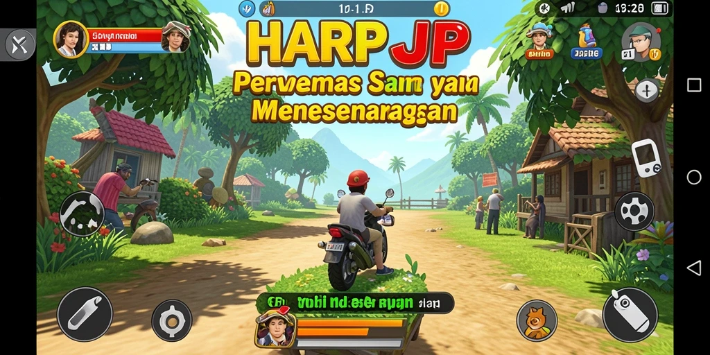 Screenshot gameplay HARAPJP dengan berbagai tantangan menarik.