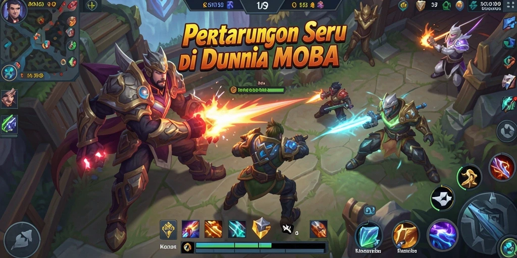 Tampilan gameplay KNO89 dalam pertempuran tim yang dinamis.