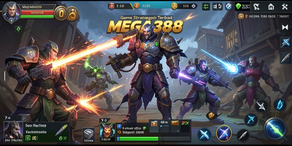 Screenshot dari gameplay <strong>MEGA388</strong> yang menunjukkan pertempuran intens SLG.
