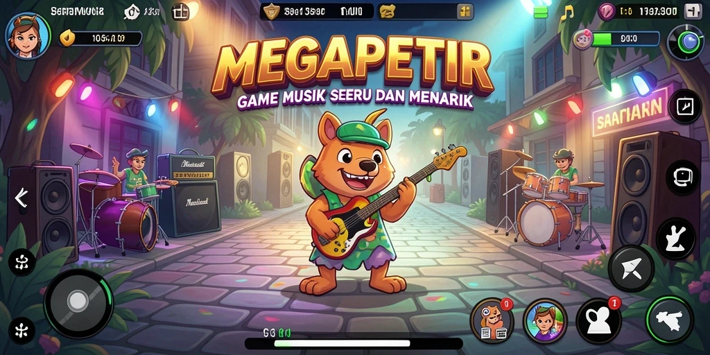 Tampilan gameplay seru dan interaktif dari MEGAPETIR.