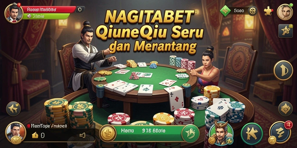 Tampilan gameplay QiuQiu yang menegangkan di NAGITABET.
