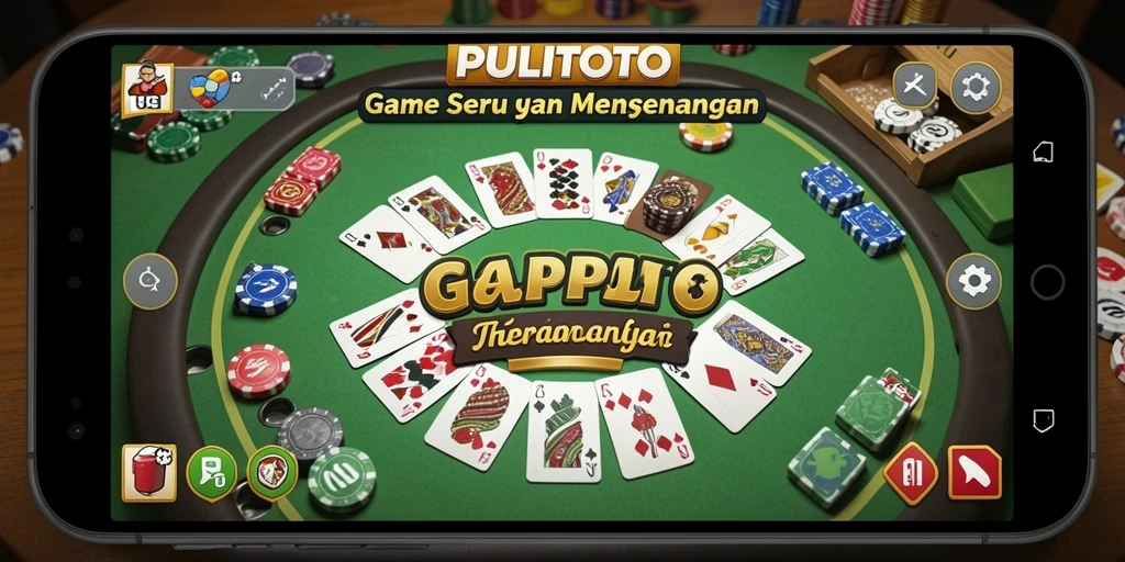 Tampilan gameplay Gaple yang menarik di PULITOTO.