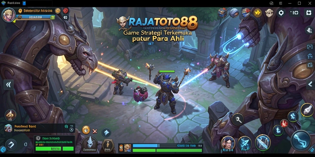 Screenshot gameplay RAJATOTO88 menunjukkan aksi strategi yang mendebarkan.