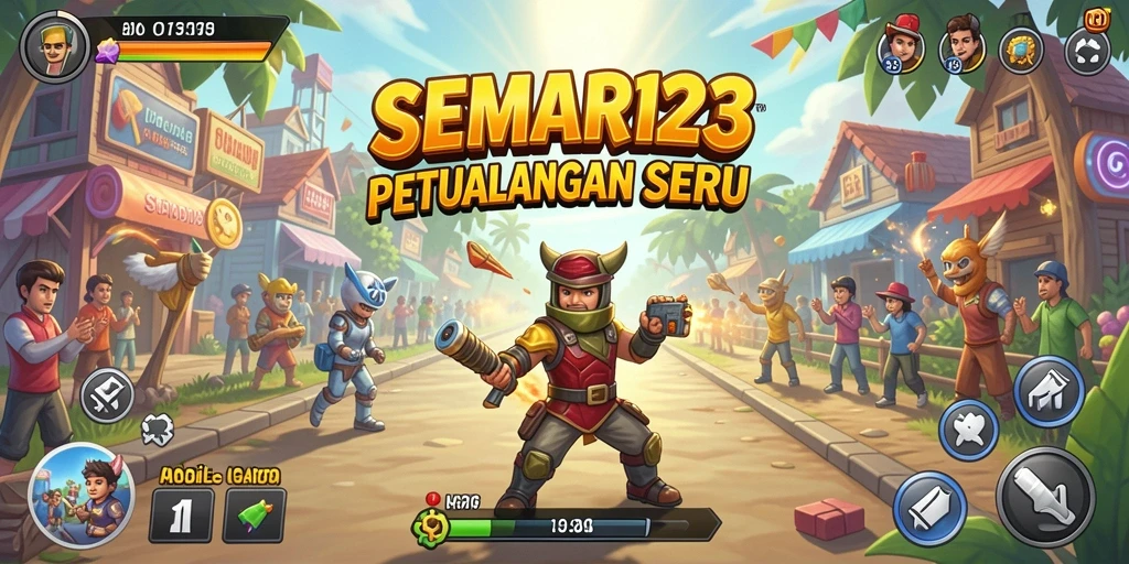 Tampilan interaktif dari gameplay seru SEMAR123.